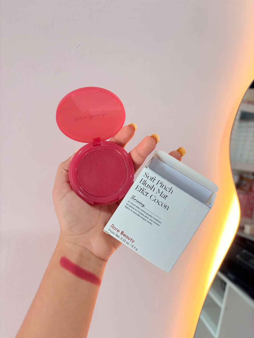 Blush Rare Beauty Mousse Matte efecto terciopelo 1.1