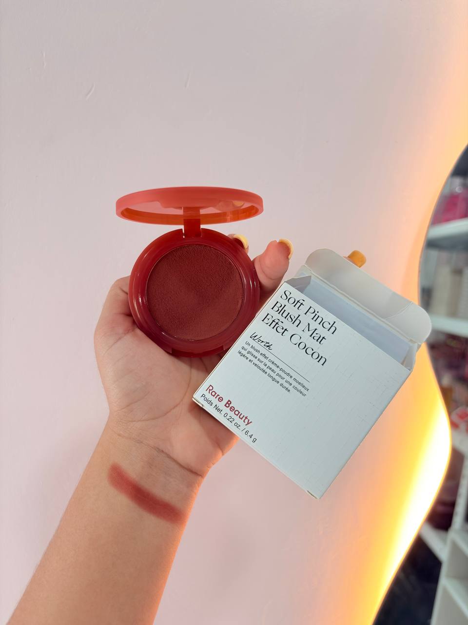Blush Rare Beauty Mousse Matte efecto terciopelo 1.1