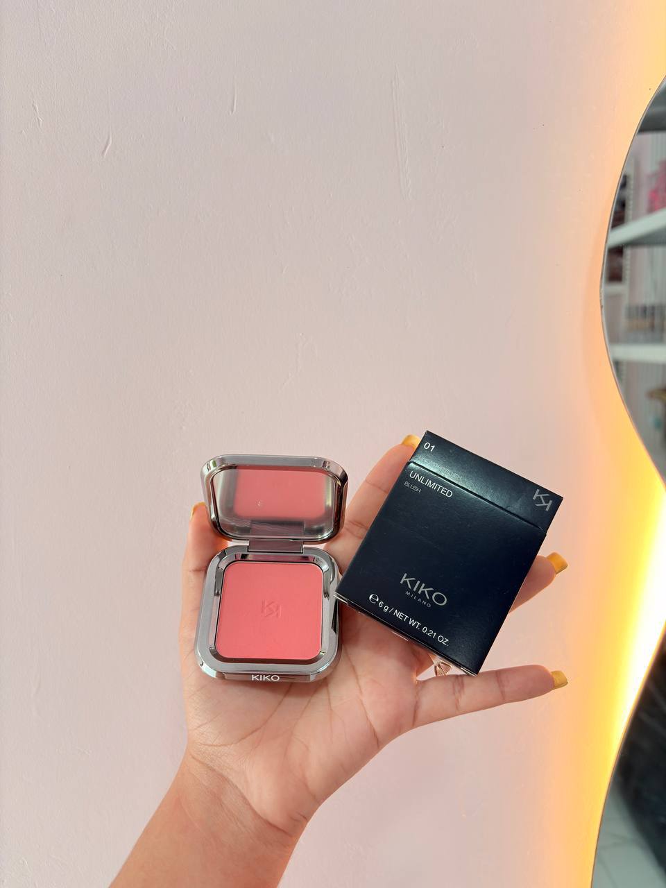Blush e iluminador en Polvo Kiko 1.1