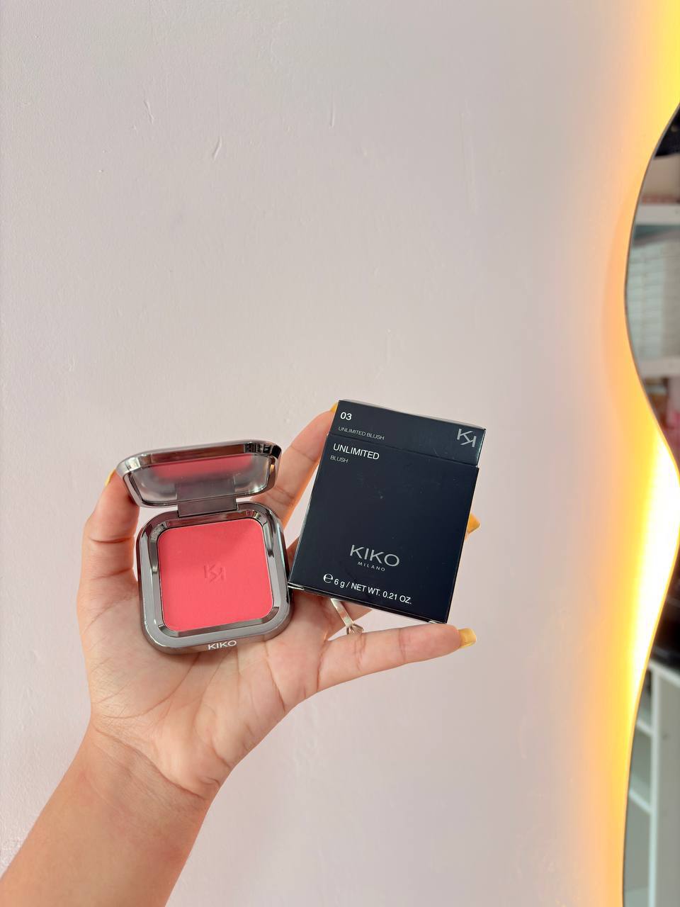 Blush e iluminador en Polvo Kiko 1.1