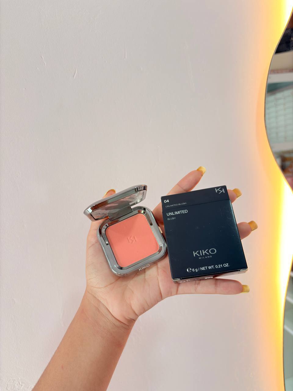Blush e iluminador en Polvo Kiko 1.1