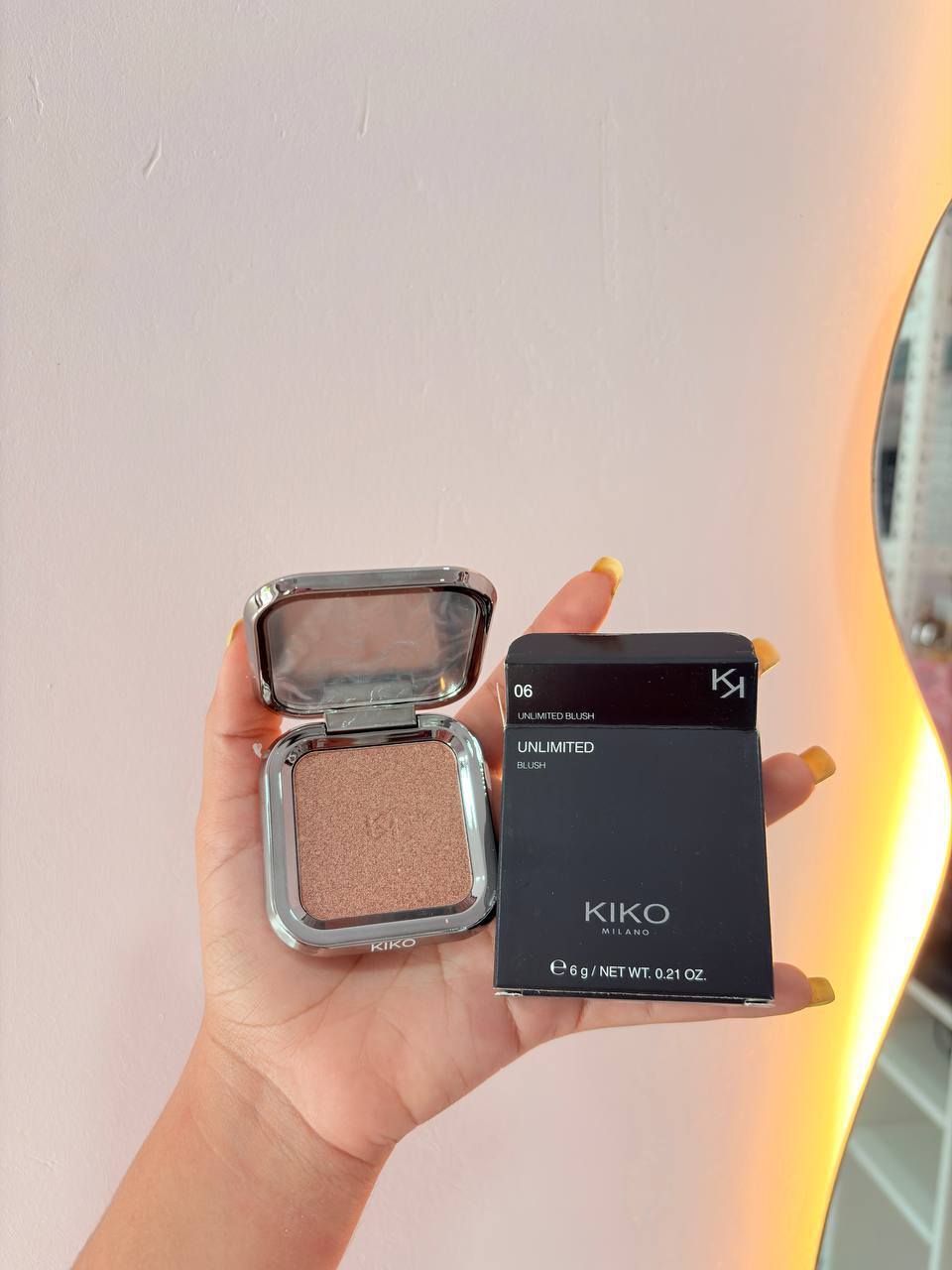 Blush e iluminador en Polvo Kiko 1.1