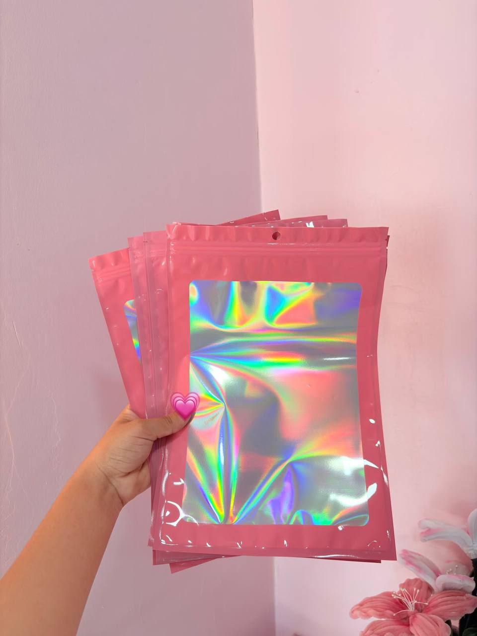 Paquete de 25 fundas Holograficas 30x20