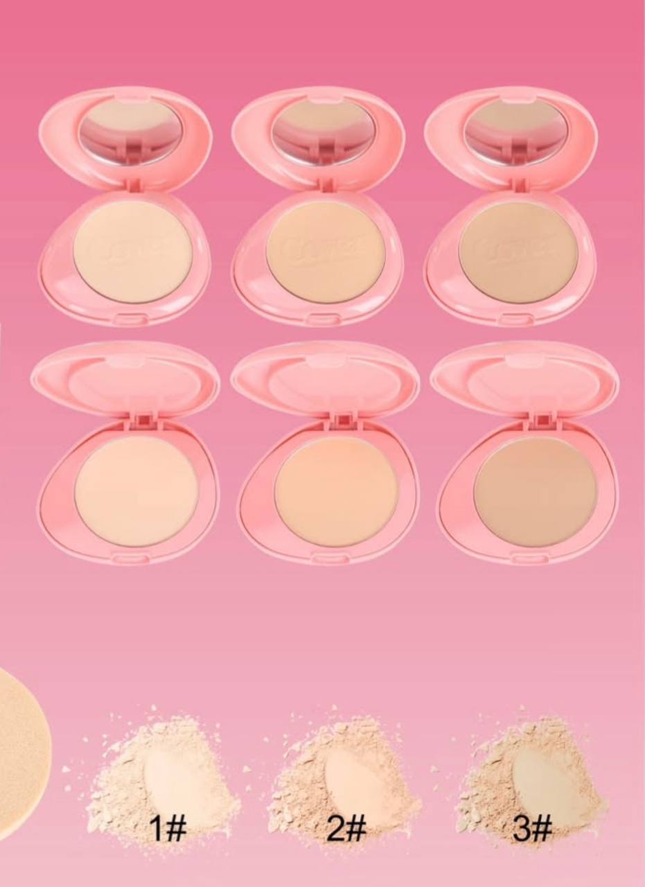 Polvo Compacto Kiss Beauty, control de grasa
